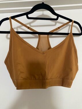 PINK Victoria's Secret Mustard Racerback Bralette
